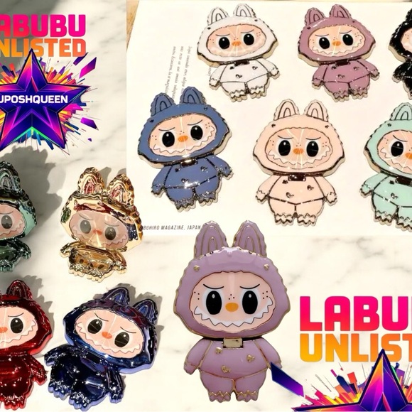 LABUBU Foldable Rotating Phone Stand with Mirror & Surprise Bonus Gift - Picture 5 of 11